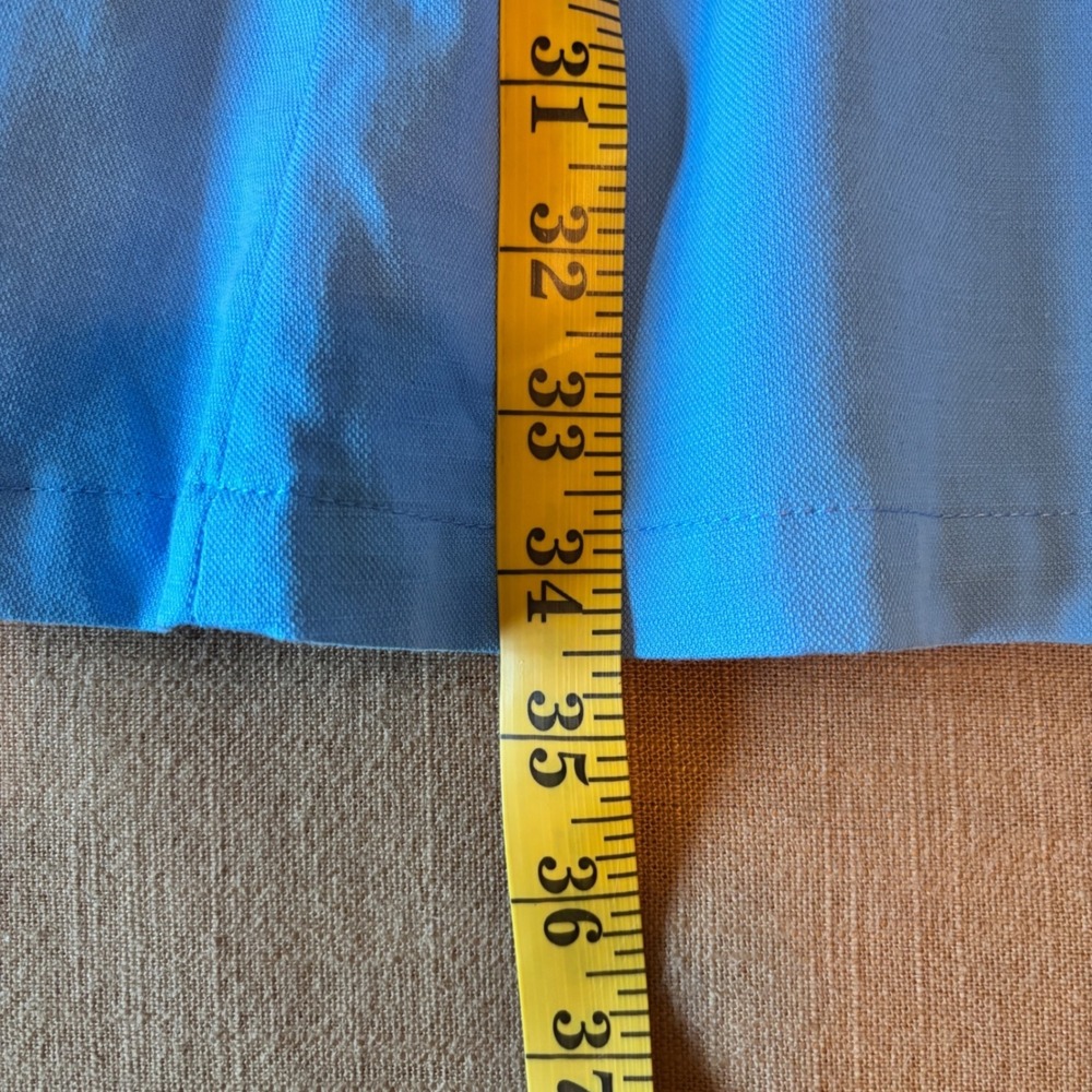 A New Day Dress Fit and Flare 10 Cotton Blend Blue Preppy Minimalist Summer - Picture 5 of 5